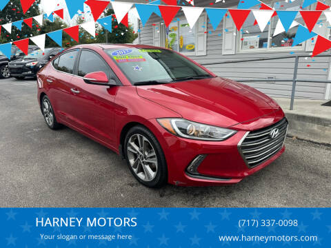 2017 Hyundai Elantra for sale at HARNEY MOTORS in Gettysburg PA