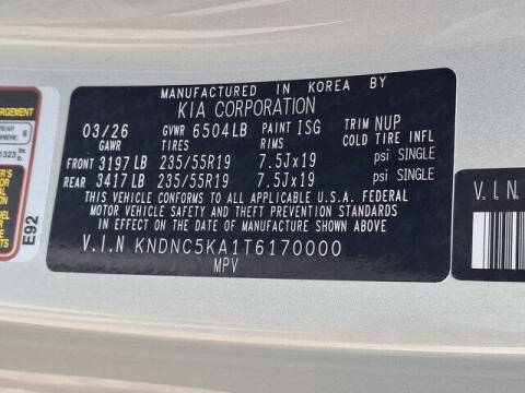 2026 Kia Carnival Hybrid EX