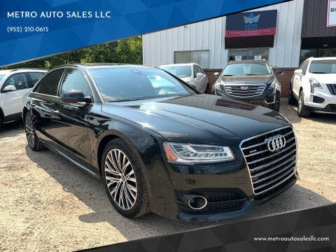 2016 Audi A8 L for sale at METRO AUTO SALES LLC in Lino Lakes MN