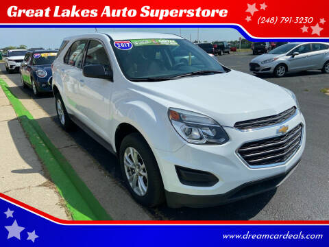 2017 Chevrolet Equinox for sale at Great Lakes Auto Superstore in Waterford Township MI