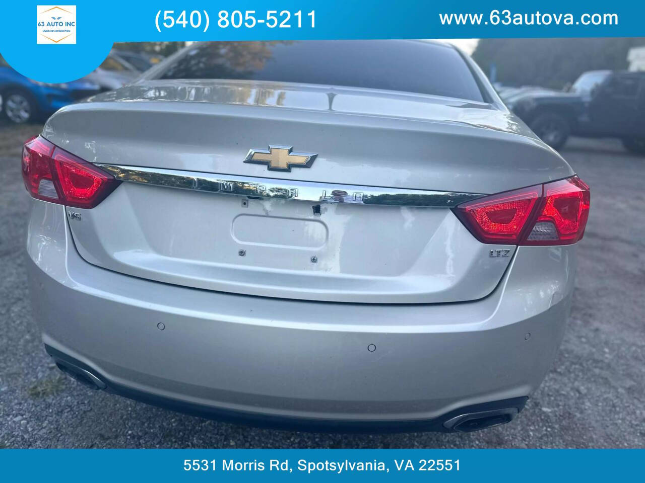 2015 Chevrolet Impala for sale at 63 Auto Inc in Spotsylvania, VA