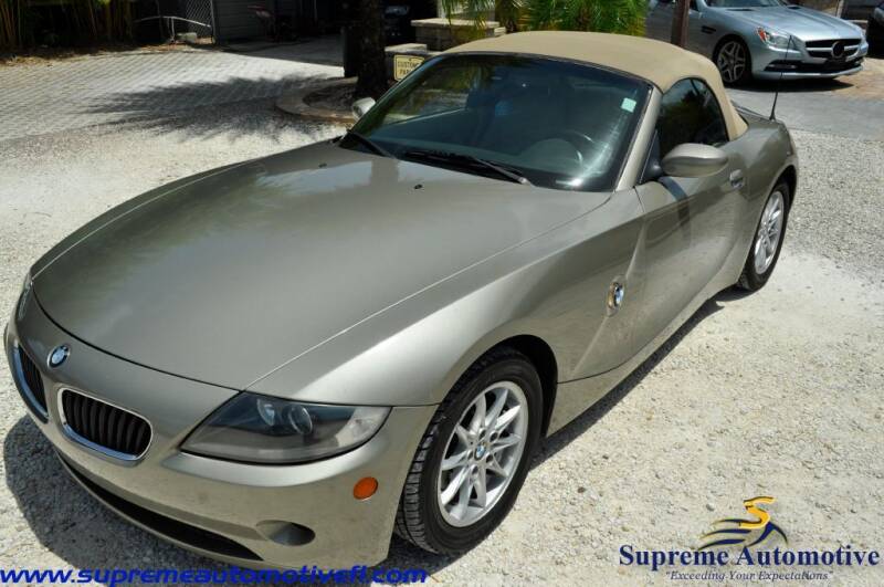 2005 BMW Z4 for sale at Supreme Automotive in Land O Lakes FL