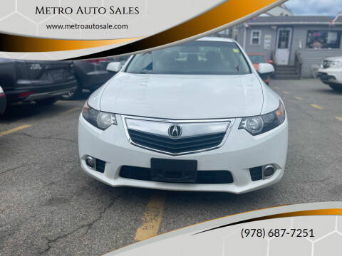 2012 Acura TSX for sale at Metro Auto Sales in Lawrence MA