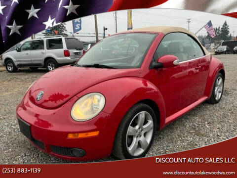 2007 Volkswagen New Beetle Convertible for sale at DISCOUNT AUTO SALES LLC in Spanaway WA