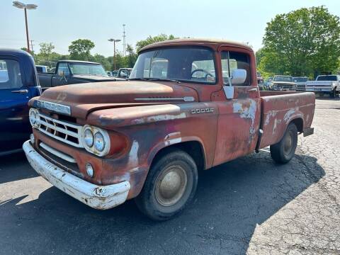 1959 Dodge D100 Pickup for sale at FIREBALL MOTORS LLC in Lowellville OH