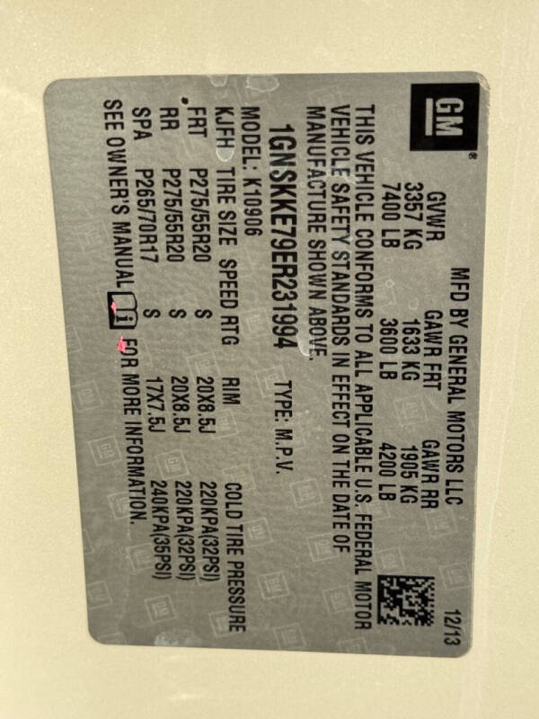 2014 Chevrolet Suburban LTZ