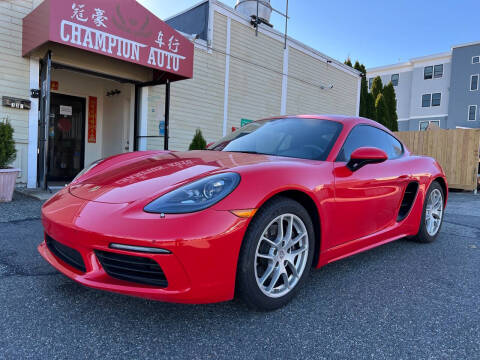 2018 Porsche 718 Cayman for sale at Champion Auto LLC in Quincy MA