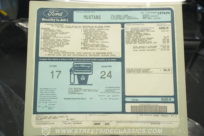1993 Ford Mustang SVT Cobra