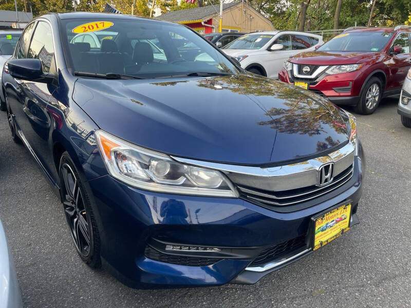 Used 2017 Honda Accord Sport with VIN 1HGCR2F52HA201097 for sale in Passaic, NJ