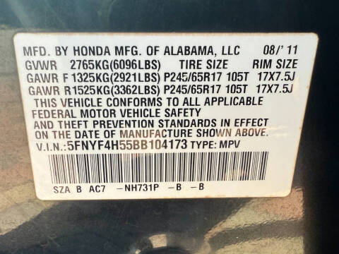2011 Honda Pilot EX-L