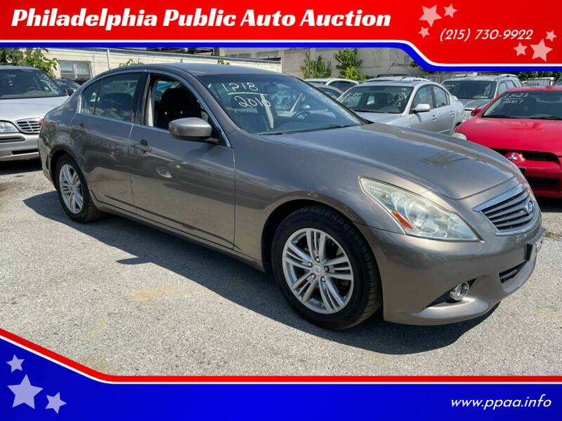 2010 Infiniti G37 Sedan for sale at Philadelphia Public Auto Auction in Philadelphia PA