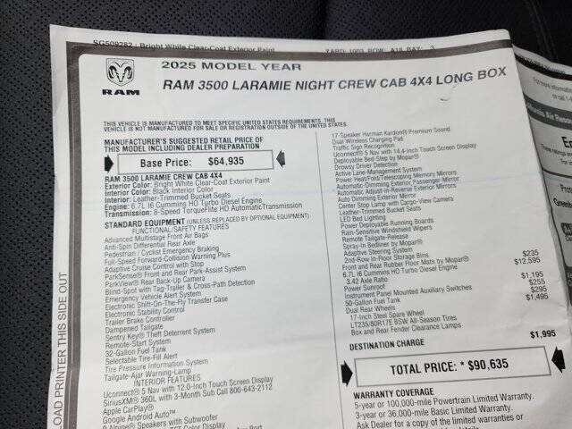 2025 RAM 3500 Laramie