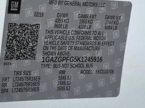 2019 Chevrolet Express LT 3500
