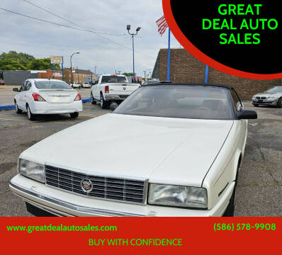 1993 Cadillac Allante for sale at GREAT DEAL AUTO SALES in Center Line MI