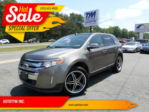 2014 Ford Edge for sale at AUTOTYM INC. in Fredericksburg VA