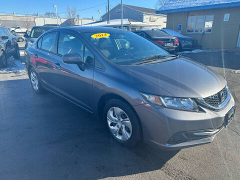 2014 Honda Civic for sale at Steerz Auto Sales in Frankfort IL