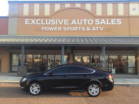 2016 Chrysler 200 for sale at Exclusive Auto Sales LLC in Robinsonville MS