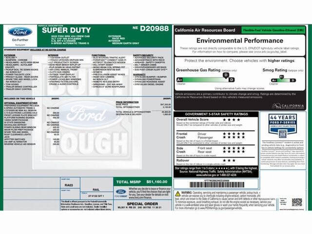 Used 2022 Ford F-250 Super Duty XLT with VIN 1FT7W2B62NED20988 for sale in Conshohocken, PA