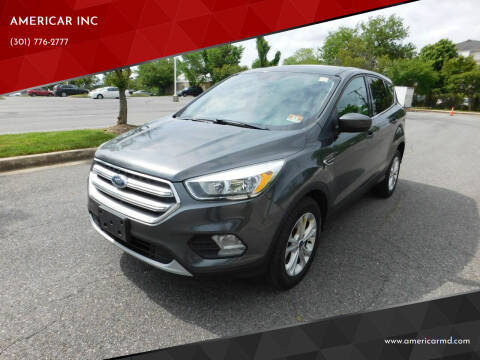 2017 Ford Escape for sale at AMERICAR INC in Laurel MD