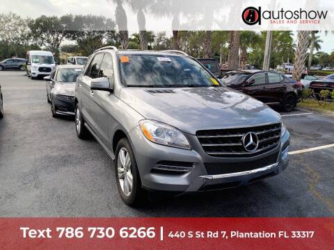 2014 Mercedes-Benz M-Class for sale at AUTOSHOW SALES & SERVICE in Plantation FL
