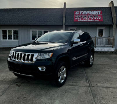 2011 Jeep Grand Cherokee for sale at Stephen Motor Sales LLC in Caldwell OH