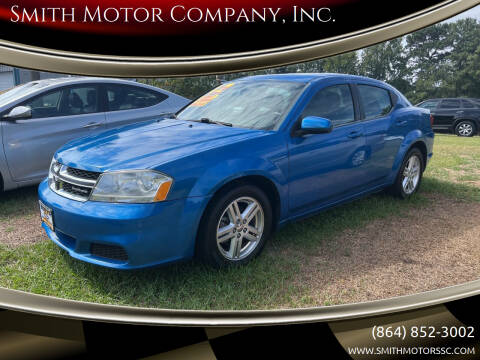 2012 Dodge Avenger for sale at Smith Motor Company, Inc. in Mc Cormick SC