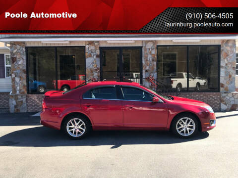 2012 Ford Fusion for sale at Poole Automotive in Laurinburg NC
