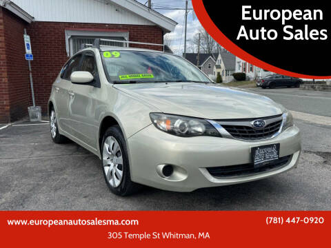 2009 Subaru Impreza for sale at European Auto Sales in Whitman MA