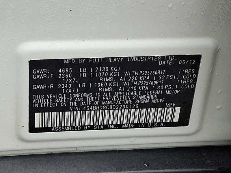 2013 Subaru Outback 3.6R Limited