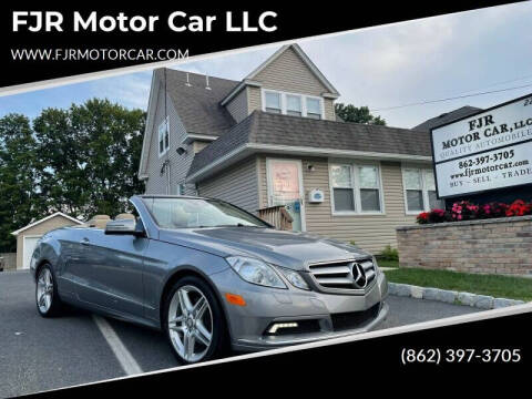 2011 Mercedes-Benz E-Class for sale at FJR Motor Car LLC in Mine Hill NJ