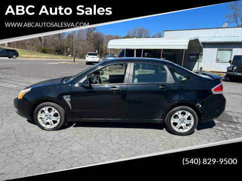 2008 Ford Focus for sale at ABC Auto Sales - Barboursville Location in Barboursville VA