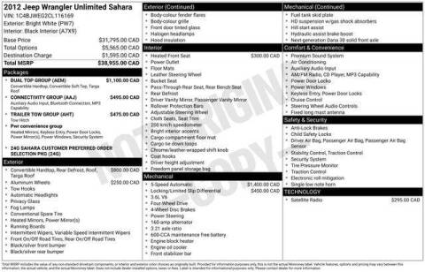 2012 Jeep Wrangler Unlimited
