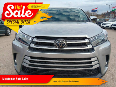 2019 Toyota Highlander for sale at Minuteman Auto Sales in Saint Paul MN