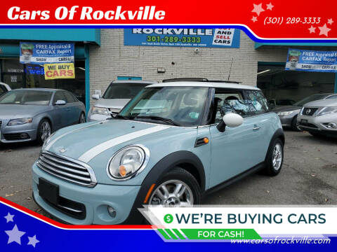 2013 MINI Hardtop for sale at Cars Of Rockville in Rockville MD