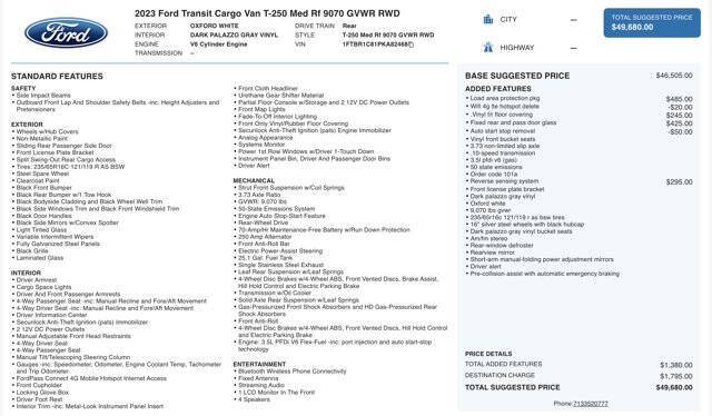 2023 Ford Transit