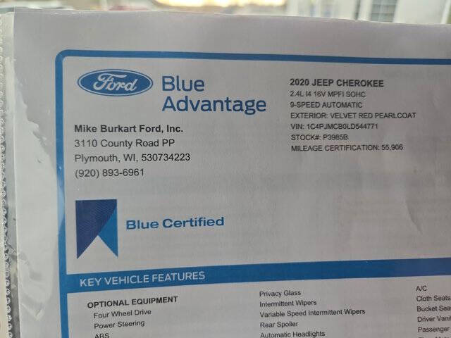 2020 Jeep Cherokee Latitude