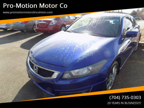 2010 Honda Accord for sale at Pro-Motion Motor Co in Lincolnton NC