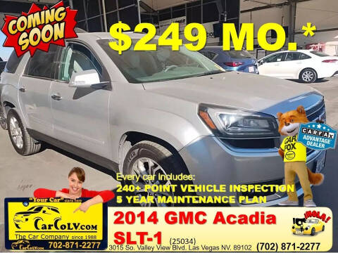 2014 GMC Acadia for sale at The Car Company - 249 monthly payments in Las Vegas NV