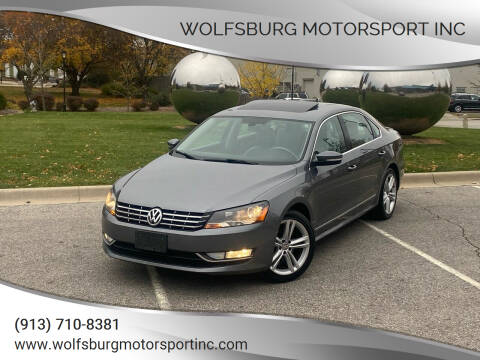 2013 Volkswagen Passat for sale at WOLFSBURG MOTORSPORT INC in Shawnee KS