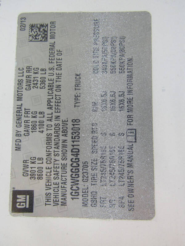 2013 Chevrolet Express 2500