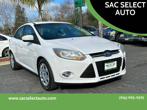 2012 Ford Focus for sale at SAC SELECT AUTO in Sacramento CA