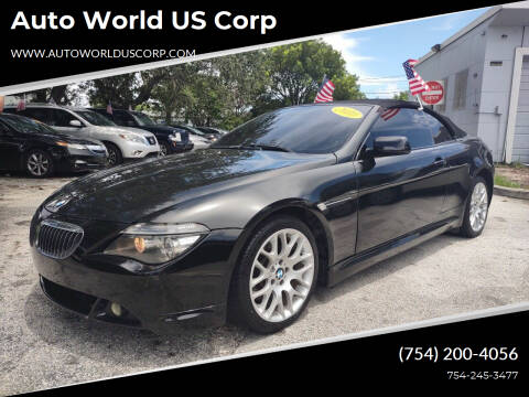 2010 BMW 6 Series for sale at Auto World US Corp in Plantation FL