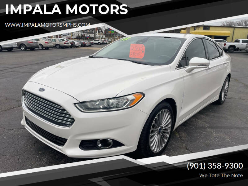 2013 Ford Fusion for sale at IMPALA MOTORS in Memphis TN