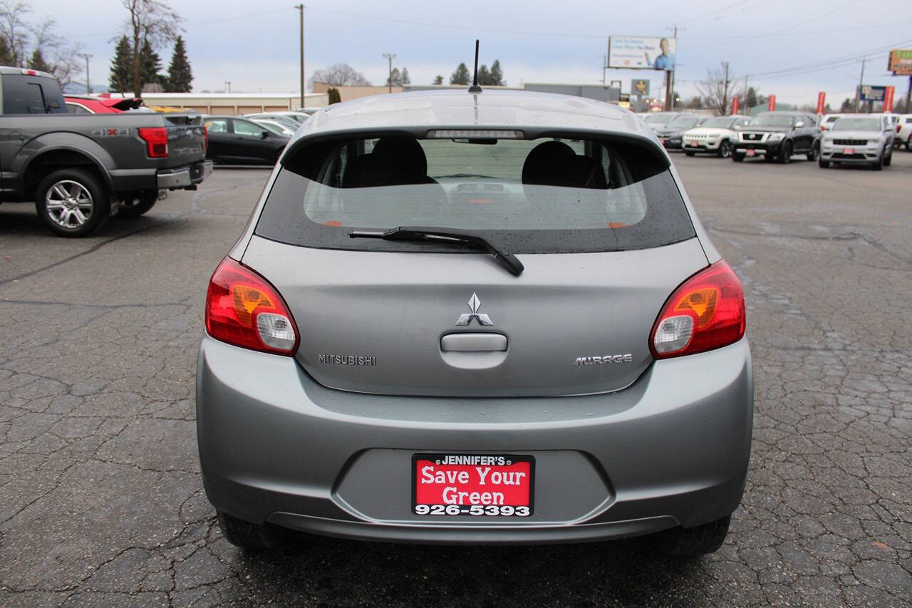 2015 Mitsubishi Mirage for sale at Jennifer's Auto Sales & Service in Spokane Valley, WA