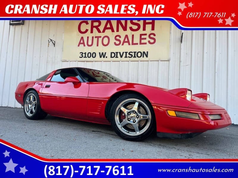 1996 Chevrolet Corvette for sale at CRANSH AUTO SALES, INC in Arlington TX