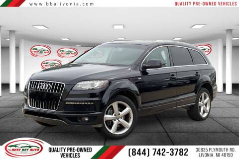 2013 Audi Q7 for sale at Best Bet Auto in Livonia MI