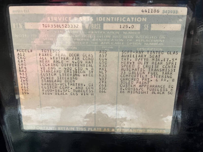 1978 GMC VAN DURA 35