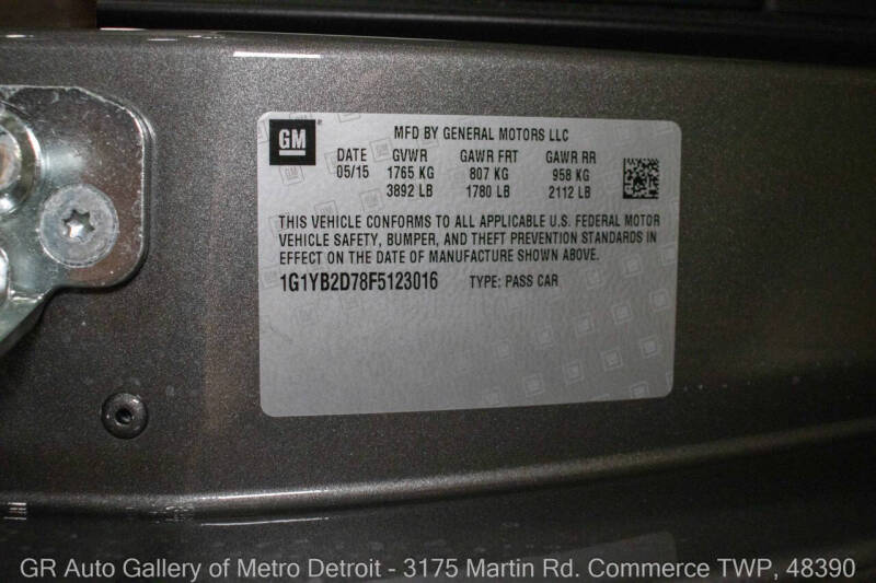 2015 Chevrolet Corvette Stingray