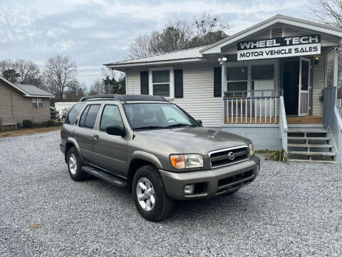 2003 Nissan Pathfinder for sale at Wheel Tech Motor Vehicle Sales in Maylene AL