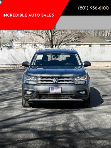 2018 Volkswagen Atlas for sale at INCREDIBLE AUTO SALES in Bountiful UT